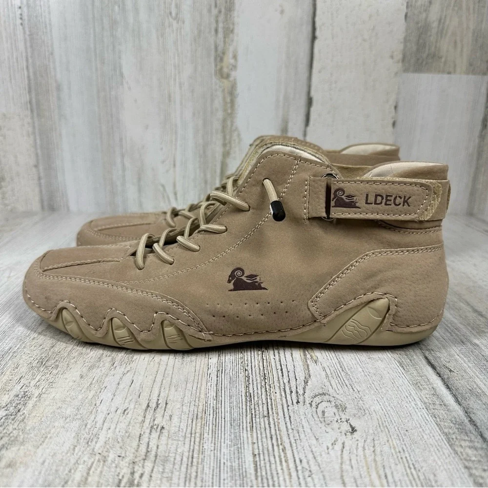 Dbeck Men's Suede High Boots Leather Casual Sneakers‎ #135